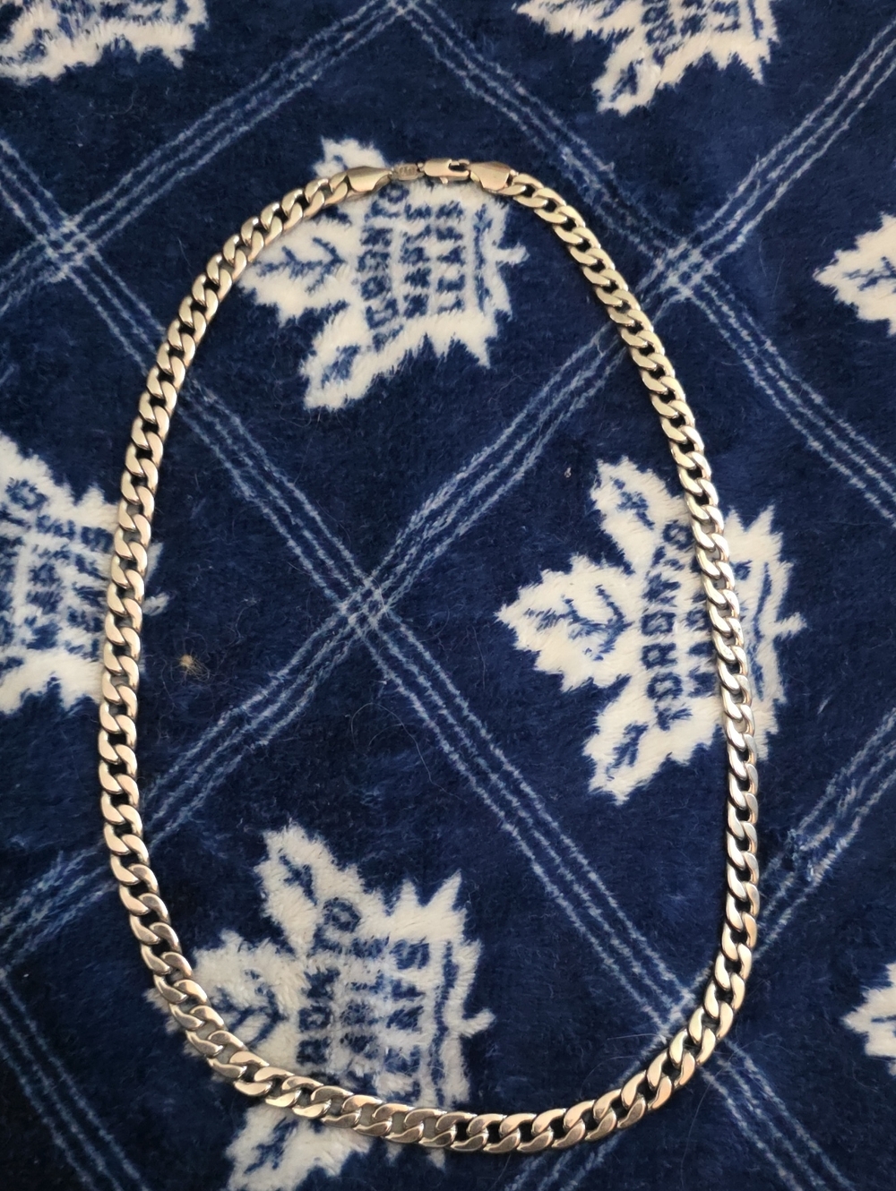 Sterling Silver Curb Chain Necklace - Silver